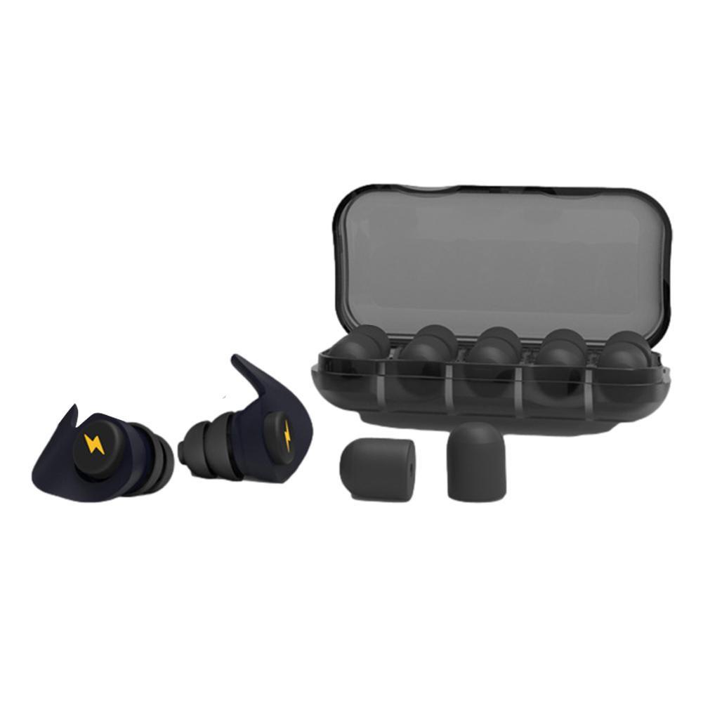 5 Pairs Reusable Noise Cancelling Ear Plugs Earplugs For Sleep UK Swimming D4P8 Work D8F7
