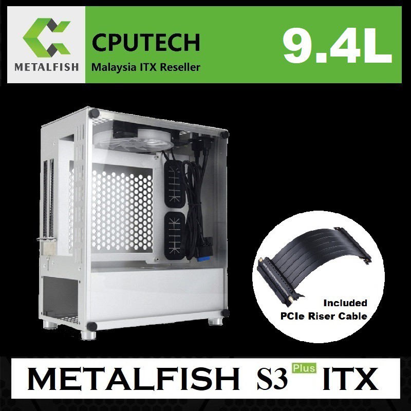 Metalfish S3 Plus ITX Case Mini ITX PC Case | Shopee Malaysia