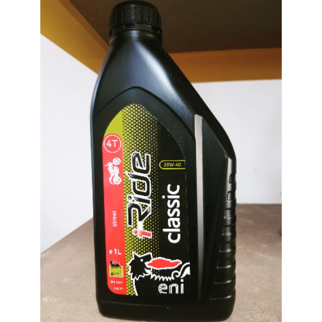 Eni classic motorcycle engine oil 20w40 Shopee Malaysia