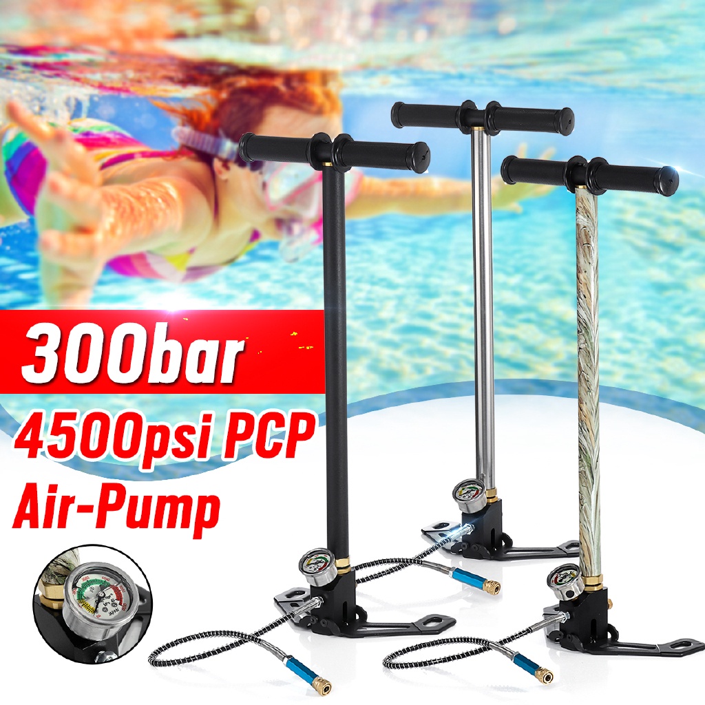 High Pressure 4500psi Mini Air Pump Hand Operated Compressor Inflator ...