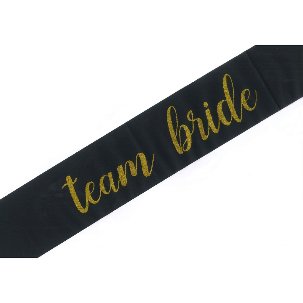 Team Bride Sash Bachelorette Party Bridal Shower Wedding Decorations