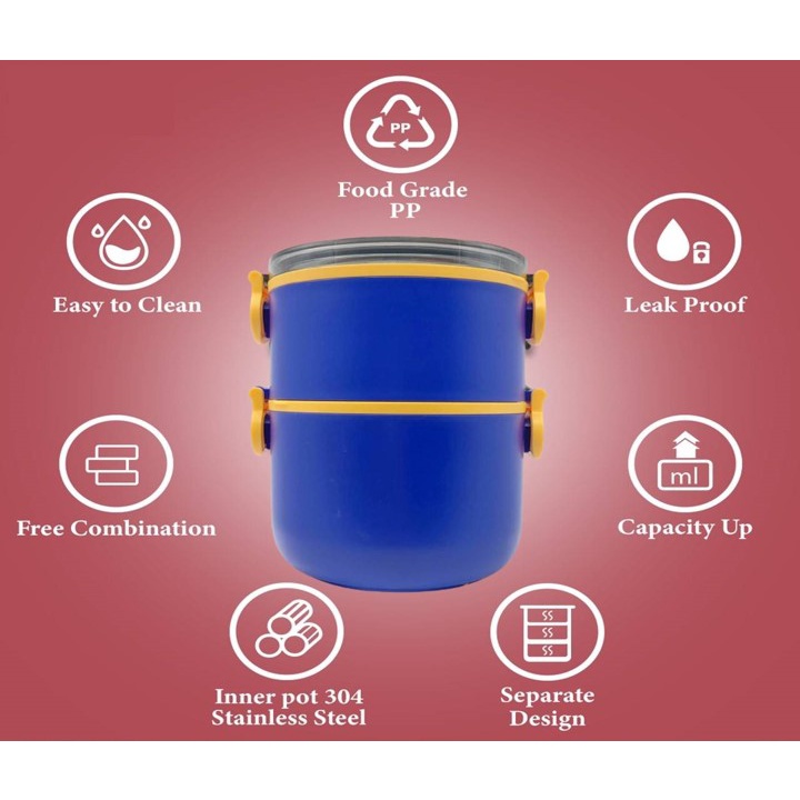Similac Abbott Portable Thermal Lunch Box 2-Tier Layer Lunch Box ...