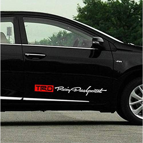 Toyota TRD 2PCS Car Racing Development Sticker Decals | Shopee Malaysia