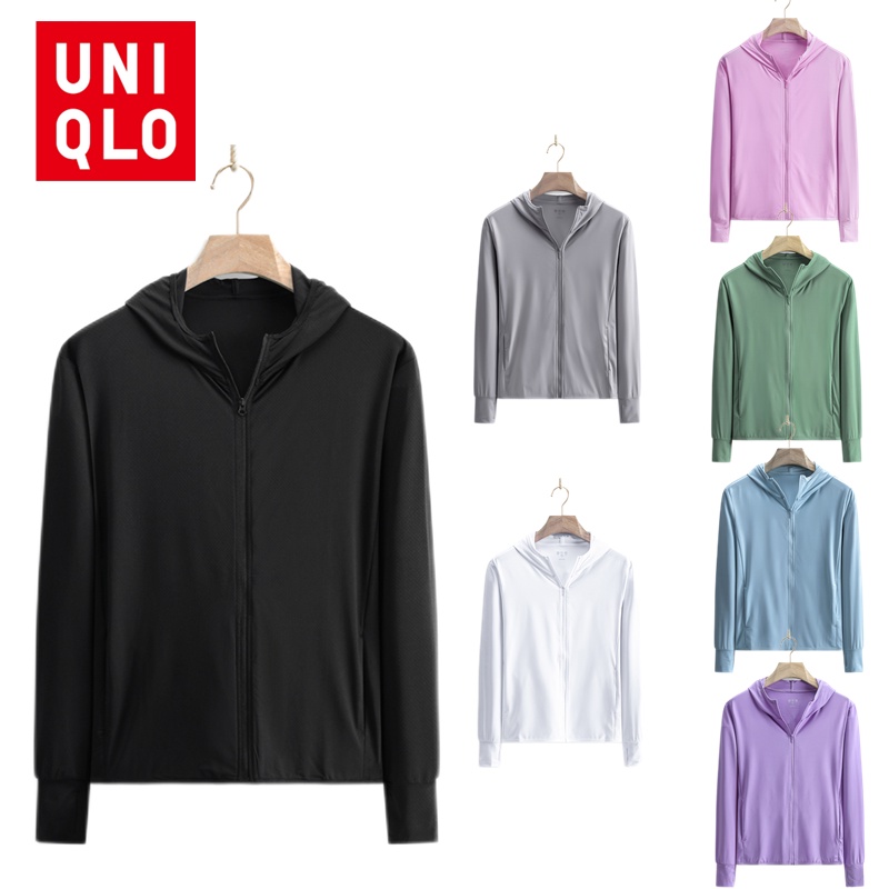 Uniqlo Women Jacket Quick Dry Breathable Windbreaker Sunscreen Jacket