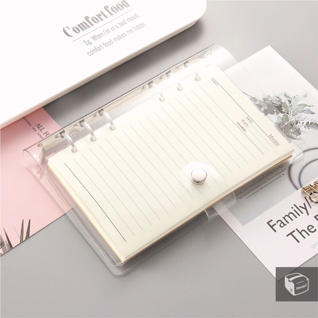 [Ready Stock] A6 & A5 Transparent Soft PVC Cover Ring Binder Notebook ...