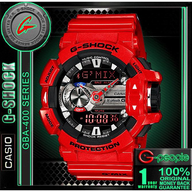 G shock gba 400 red hotsell