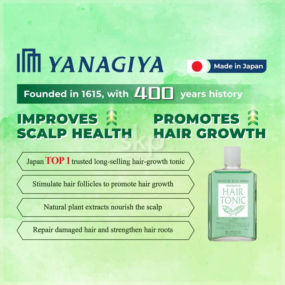 YANAGIYA Best Hair Medicated Hair Growth TonicFragrance freecool