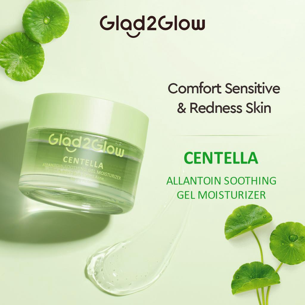 Glad2Glow Centella Allantoin Soothing Moisturizer Gel Repair Skin