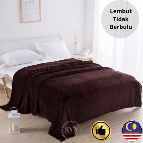 Blanket Selimut Baldu Gebu Fleece Toto Fannel Super Soft Bedding Single ...