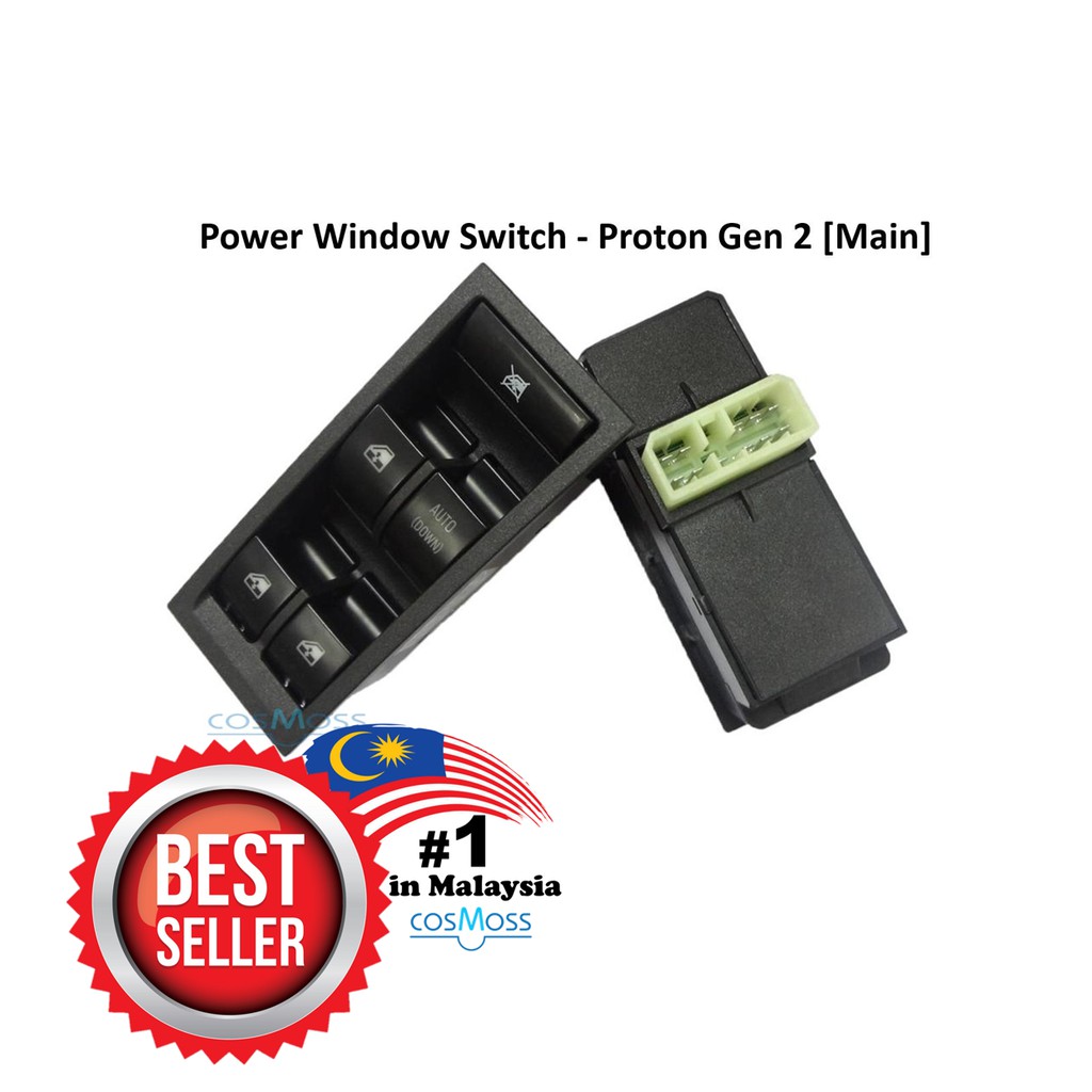 Proton Gen 2 Driver Side Power Window Main Switch | Shopee Malaysia