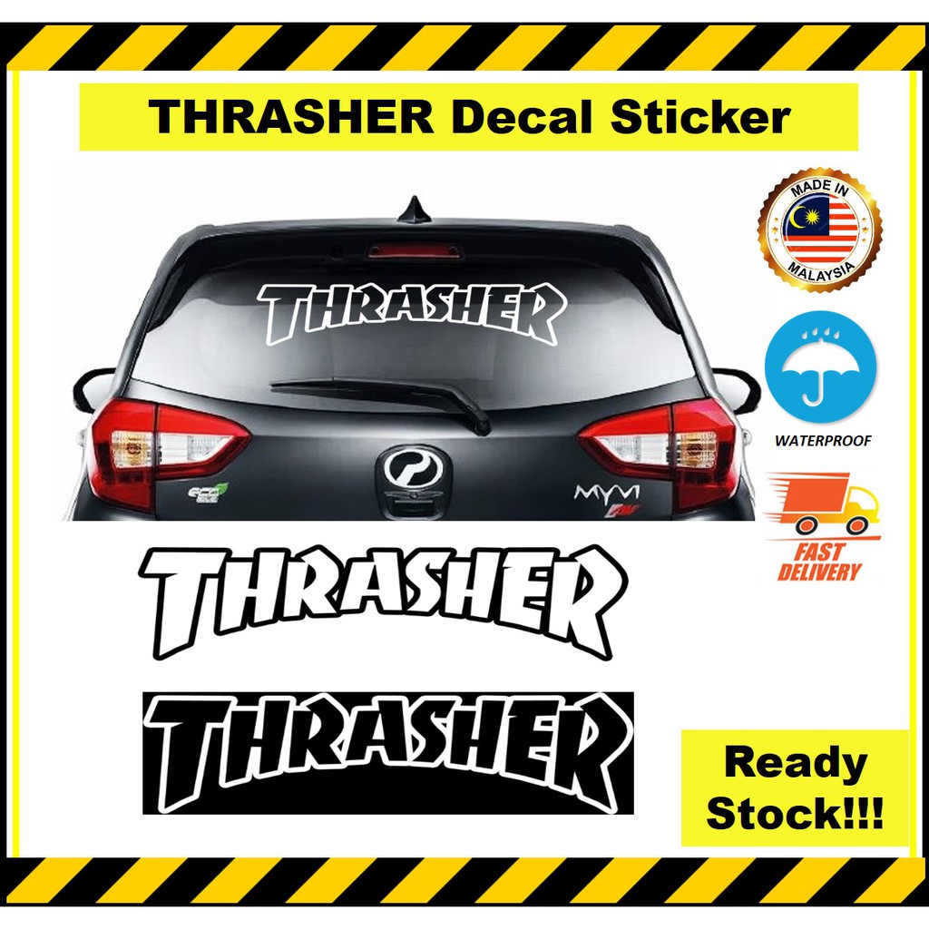 THRASHER car sticker. Decal Sticker. READY STOCK 🔥FAST SHIPPING🔥 ...