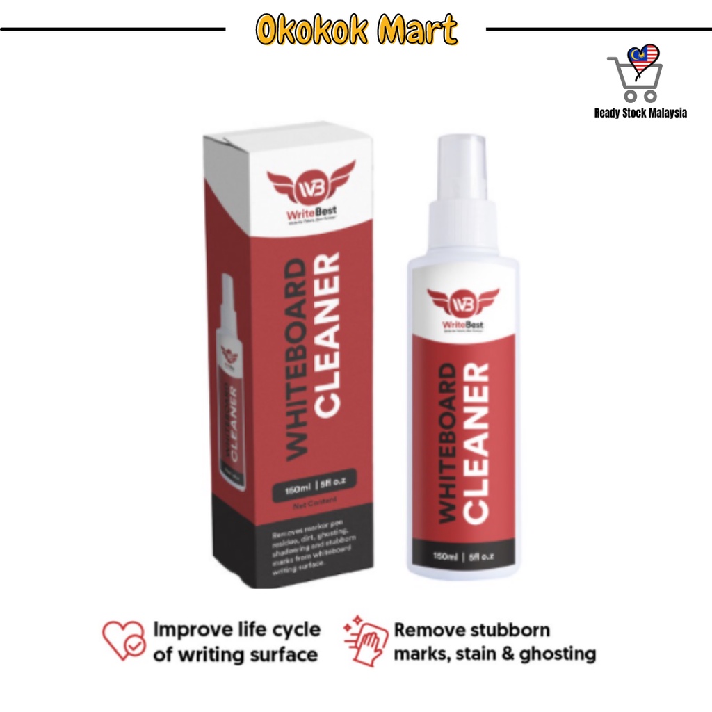WhiteBoard Cleaner 150ml Per Bottle / Easy & Clean & Safety Whiteboard