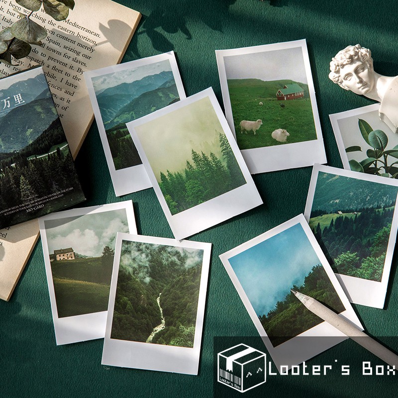 30 Pcs Aesthetic Scenery Instagram Style Photo Stock Journal Bujo ...