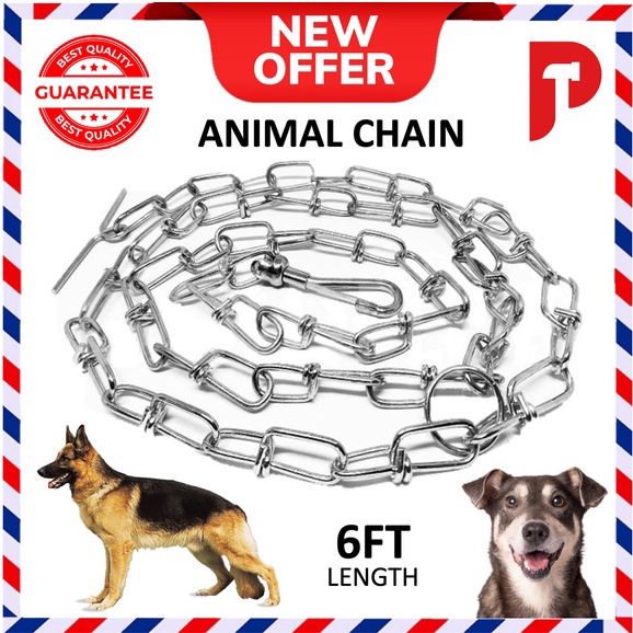 Heavy Duty 6FT Galvanised Animal Chain 🔥 Ready Stocks 🔥 Collar Dog ...