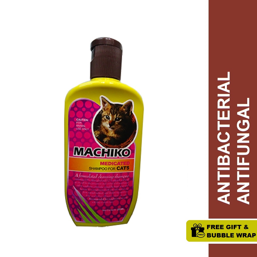 Machiko Medicated Shampoo 225ml For Cats & Kittens (Antibacterial