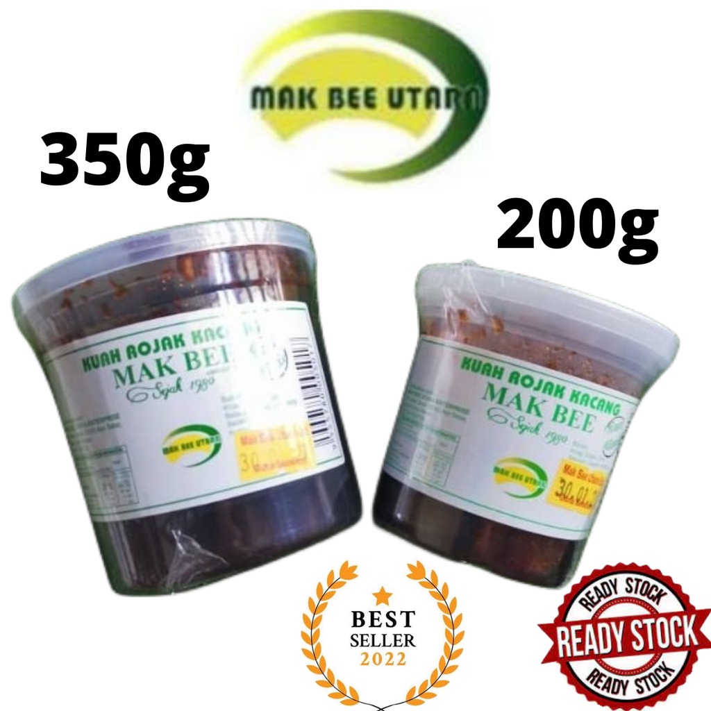 Kuah Rojak Mak Bee Utara 200g/350G Kuah Rojak Klassik Kacang/ Kuah ...