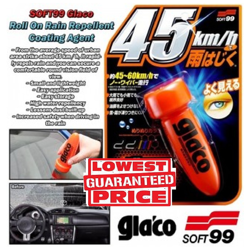SOFT99 Ultra Glaco Liquid Car Windshield Mirror Rain Water