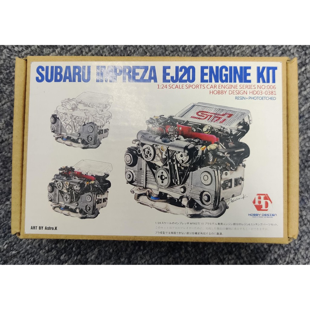 Car Model 1/24 Hobby Design SUBARU IMPREZA EJ20 ENGINE KIT(HD03-0381 ...