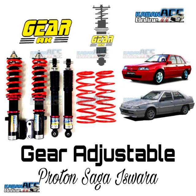 Gear Suspension Adjustable High Low Bodyshift Spring Soft Hard Proton