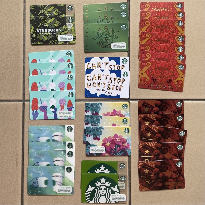 💳Starbucks Card Name Malaysia Limited Edition 2015 2021 Starbucks