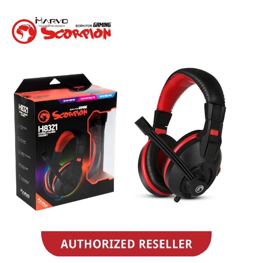 Marvo Scorpion H8321 Gaming Headset Shopee Malaysia