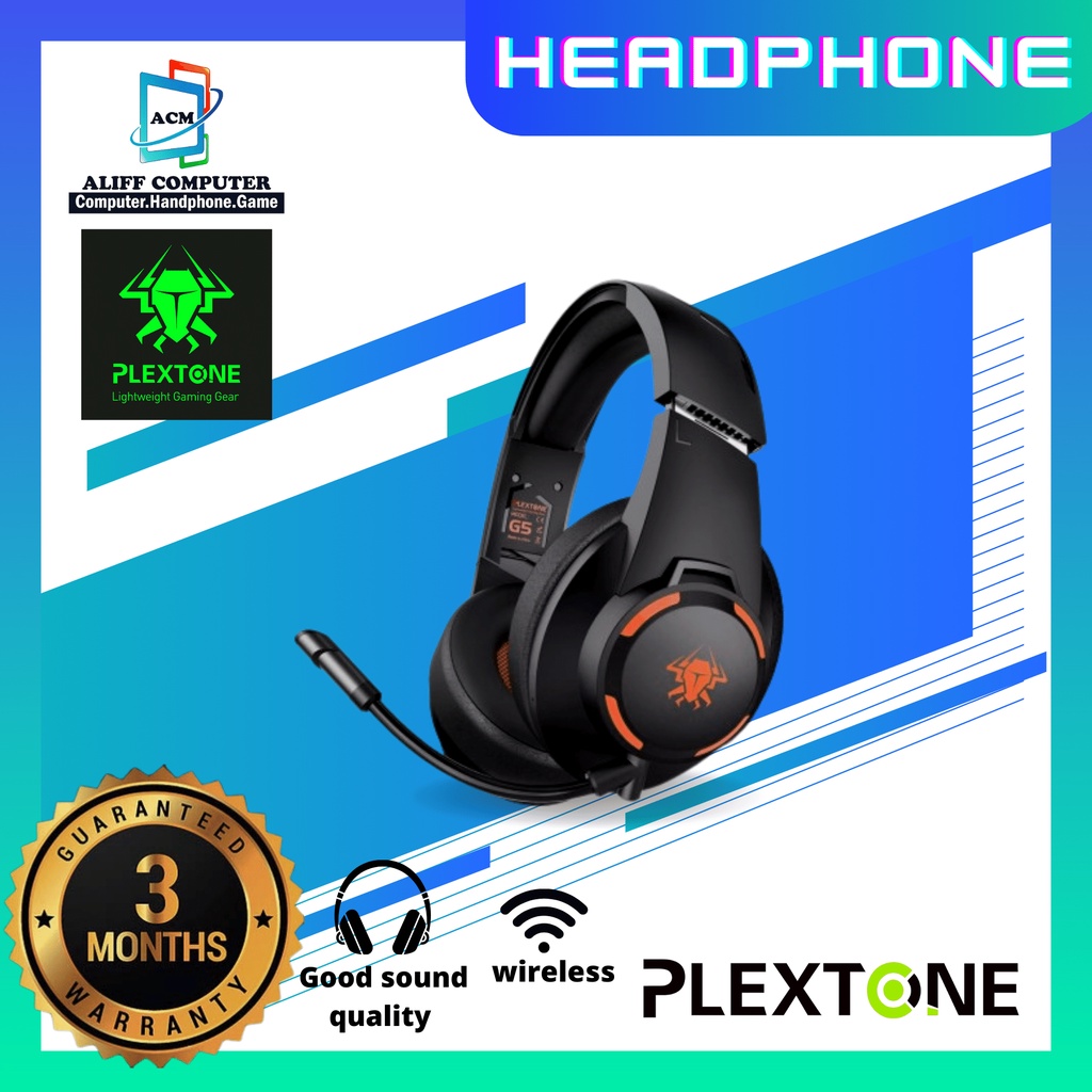 Plextone G Foldable Gaming Wireless Headset Ms Ultra Low Latency