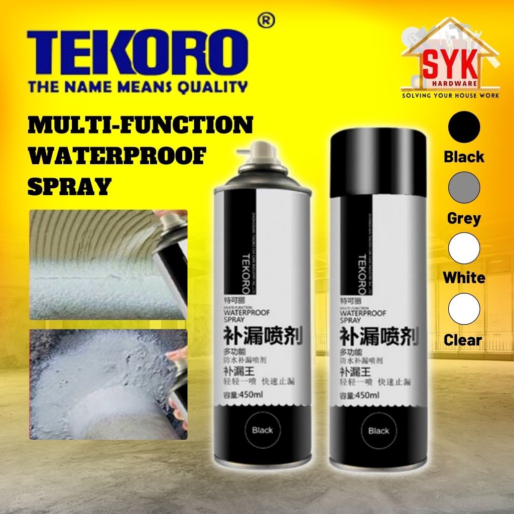 SYK Tekoro 100 Multifunction Waterproof Spray 450ml Rapid Stop Leaking