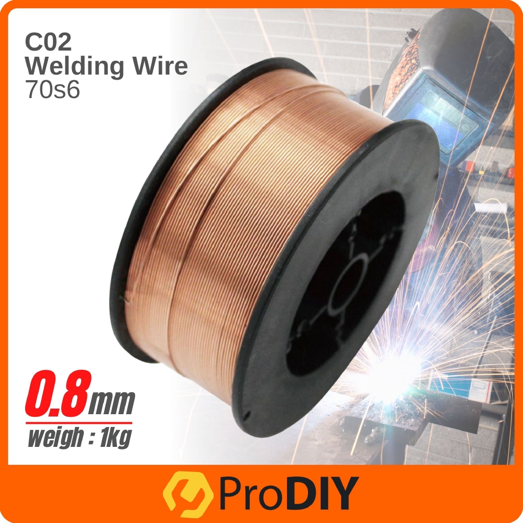 0.8mm x 1kg CO2 Wire 70s6 MIG Wire Welding Flux Cored Can Use For Every ...