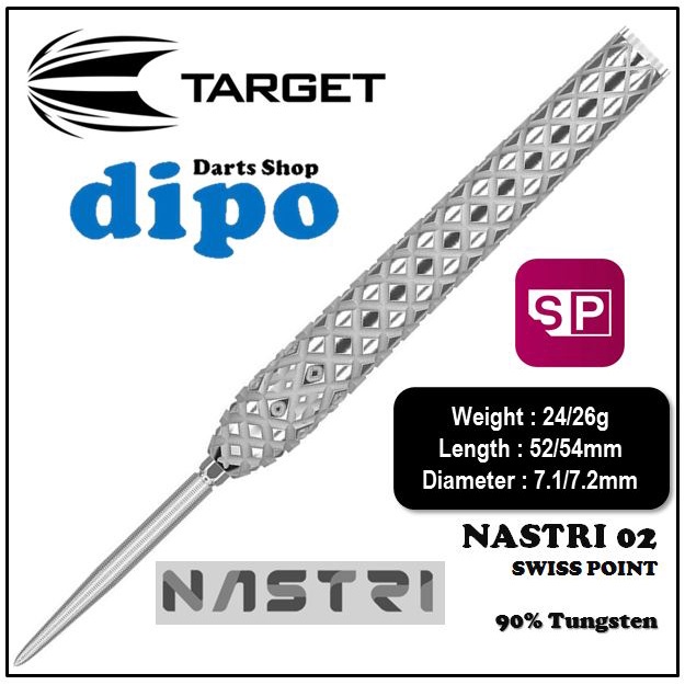 Target Nastri 02 90% Tungsten Darts