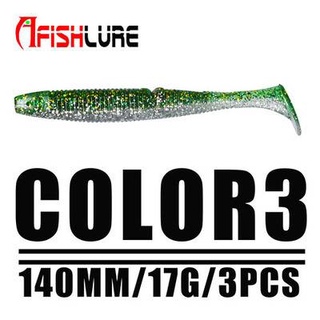 AR36 Paddle Tail Double Colors Big T Tail Soft Lure Jig Head Fishing Shad T  Tail Plastic Soft Lure Fish Soft Swimbait