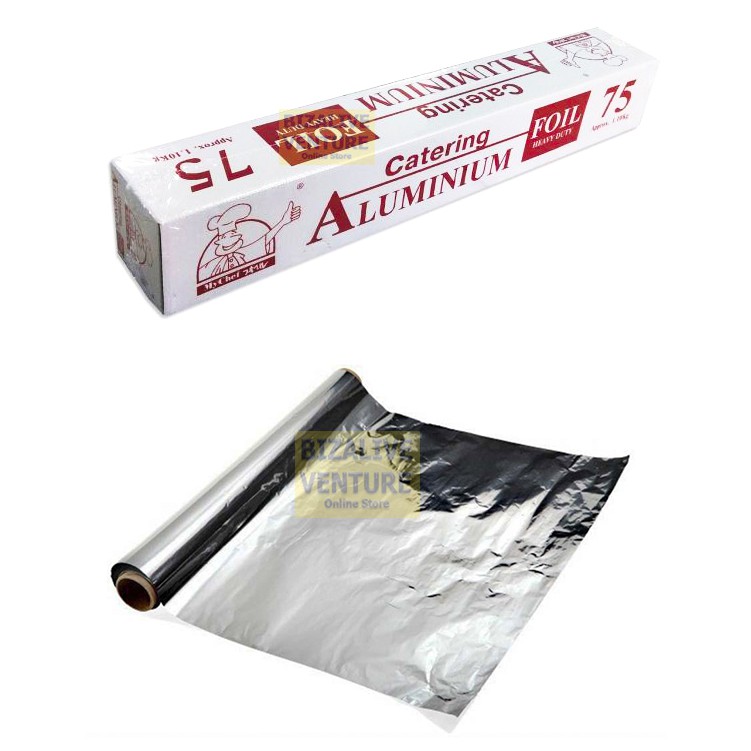 1roll Aluminum Foil Paper, Silver Heat Resistant Air Fryer Liner