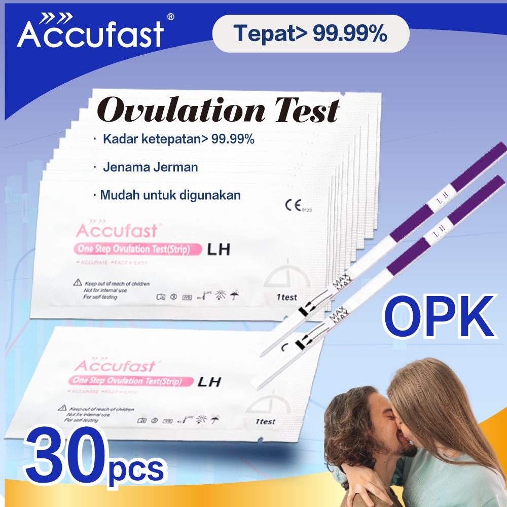 30 Pcs Accufast Opk Ovulation Test Strip Kit Fertility Tests Shopee