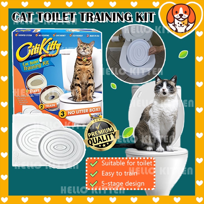 HK Cat Toilet Training Kit Cat Toilet Trainer Potty Training