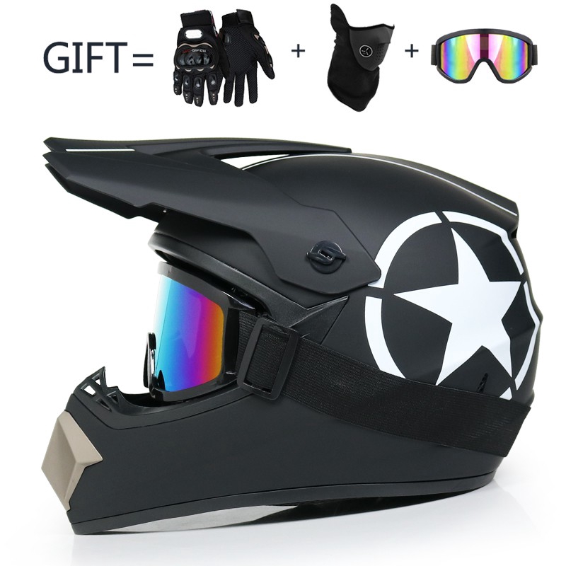 Motocross helmet mountain bike helmet ATV helmet racing helmet unisex ...