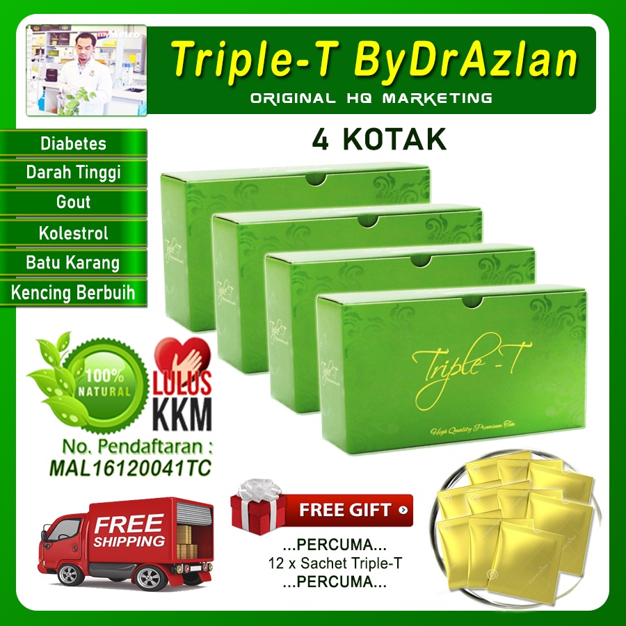 Triple T By Dr Azlan Original Diabetes Tea Kencing Manis Triplet 4