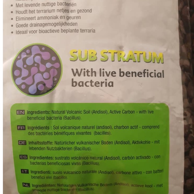 EXO TERRA SUB STRATUM BIOACTIVE SUBSTRATE DRAINAGE FOR TERRARIUM 4KG ...
