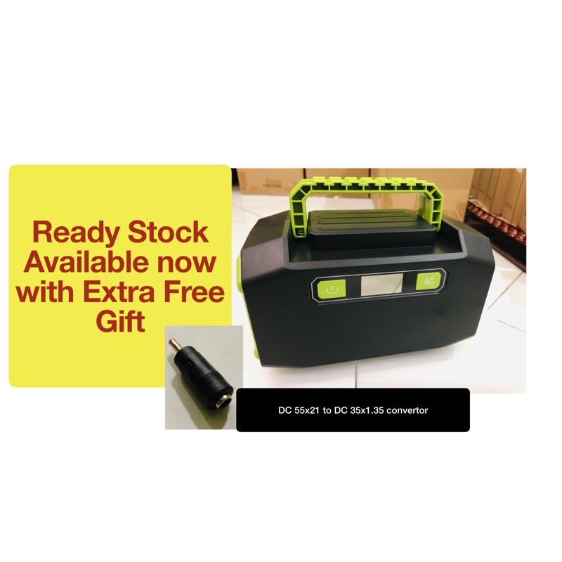 Portable Power Box build in 150W Inverter 45000mAH / 167WH | Shopee ...