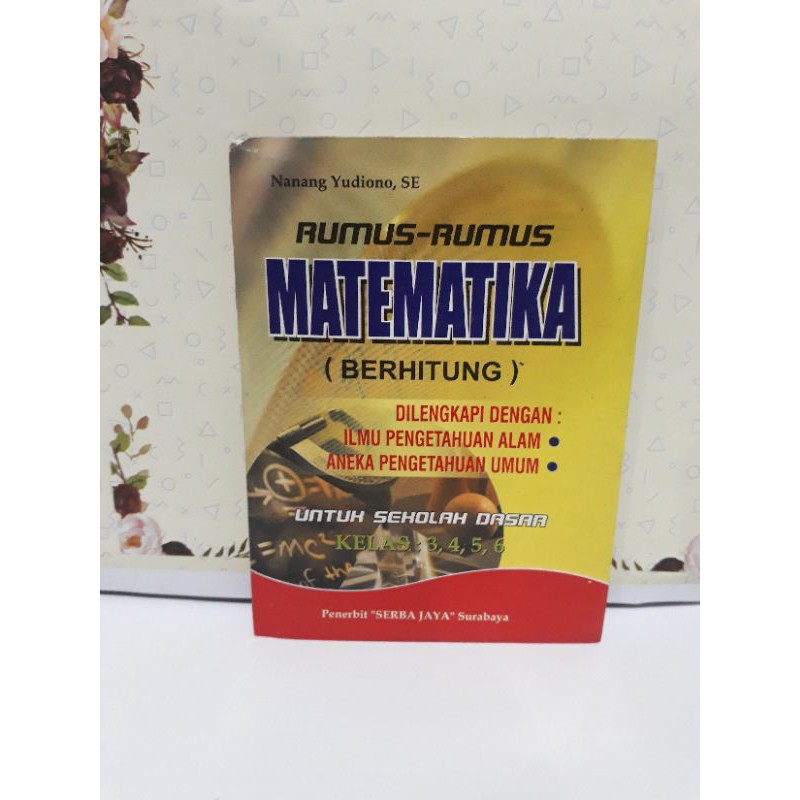 Mathematics formulas for elementary school grades 3 4 5 6 | Shopee Malaysia