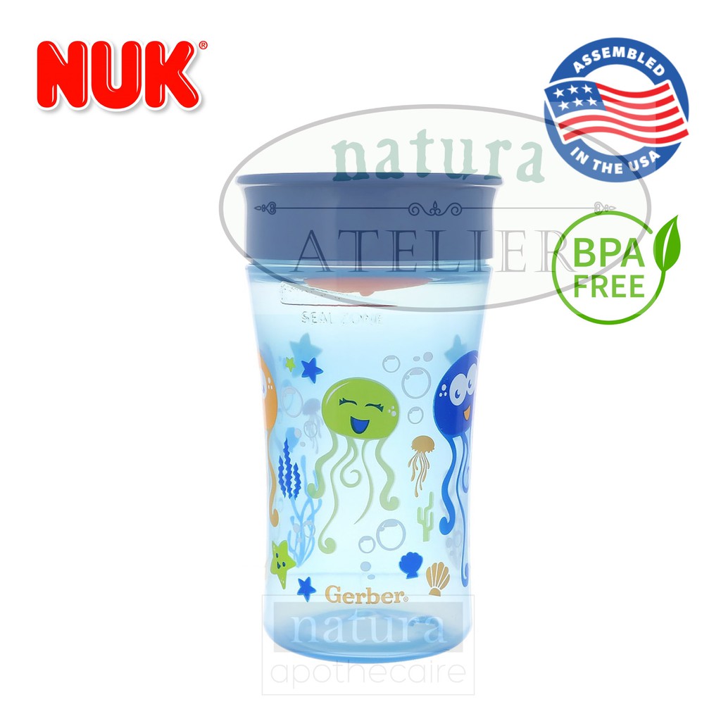 NUK Magic 360 Magical Spoutless Cup 12+ Months Boy 1 Cup 10 oz (300 ml)