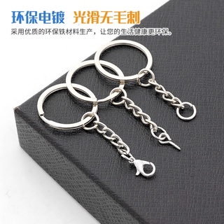 50 Pcs Key Chain Rings, Key Rings Chain Link Kit, Open Jump Rings Screw Eye  Pins, Metal Bulk Split Key Ring Set for DIY Resin Key Ring, Art Craft