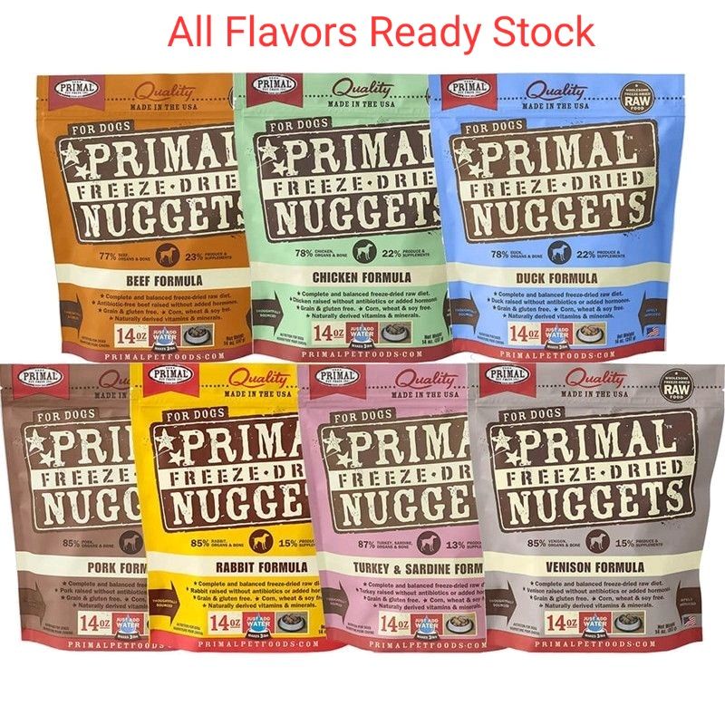 new stock Primal Pet Food Freeze Dried Food (READY STOCK)396g Bag