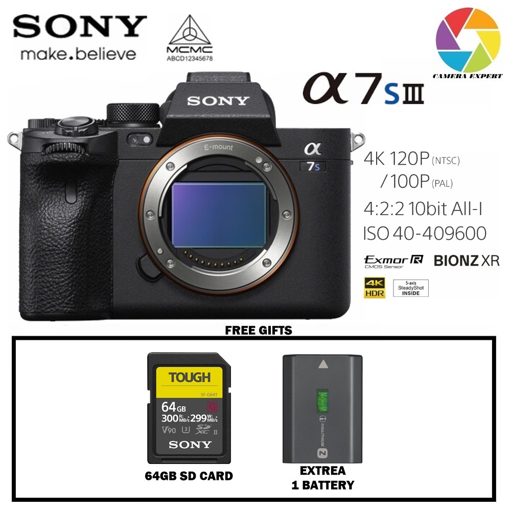 Sony Alpha A7S III Mirrorless Camera Body Only