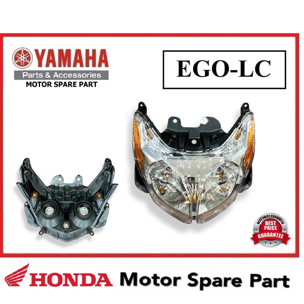 YAMAHA EGOLC HEAD LAMP ASSY // HEADLAMP LAMPU DEPAN BESAR FRONT LIGHT HEADLIGHT EGOLC EGO LC