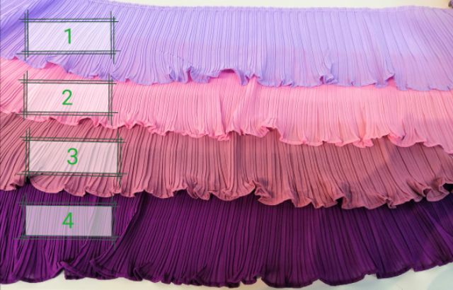 Sifon Kain Ruffle Lace 14cm 雪纺布 | Shopee Malaysia