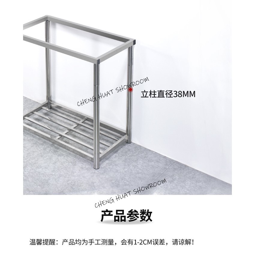 [READY STOCK] Stainless Steel Double Kitchen Sink With Stand Rak Sinki ...