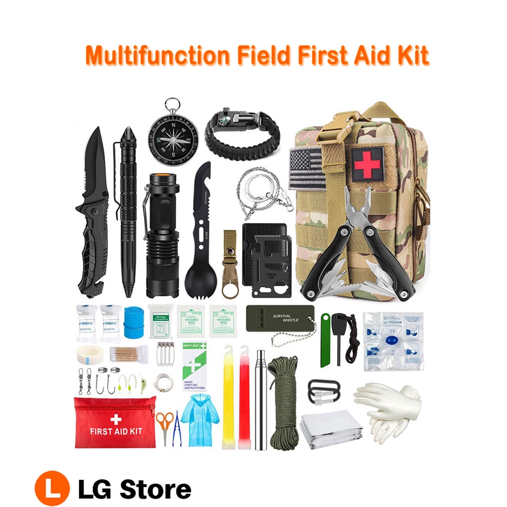 Multifunction Field First Aid Kit Travel Outdoor Equipment Survival Treasure Box Wilderness
