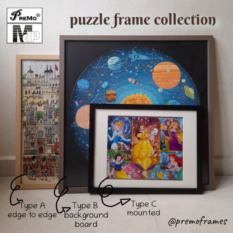 Puzzle picture store frames