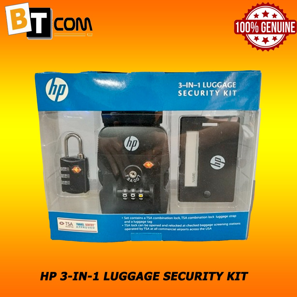 HP 3-IN-1 LUGGAGE SECURITY KIT | Shopee Malaysia