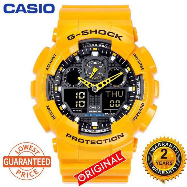 G shock ga 100 yellow new arrivals