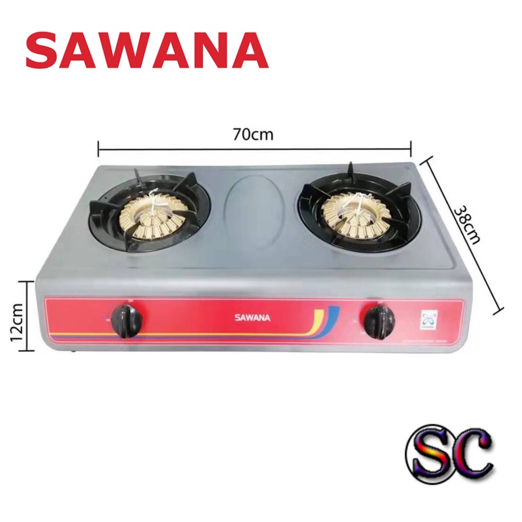 SAWANA 2 BURNER GAS COOKER S638 Shopee Malaysia